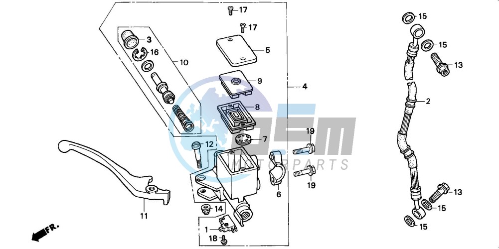 FR. BRAKE MASTER CYLINDER