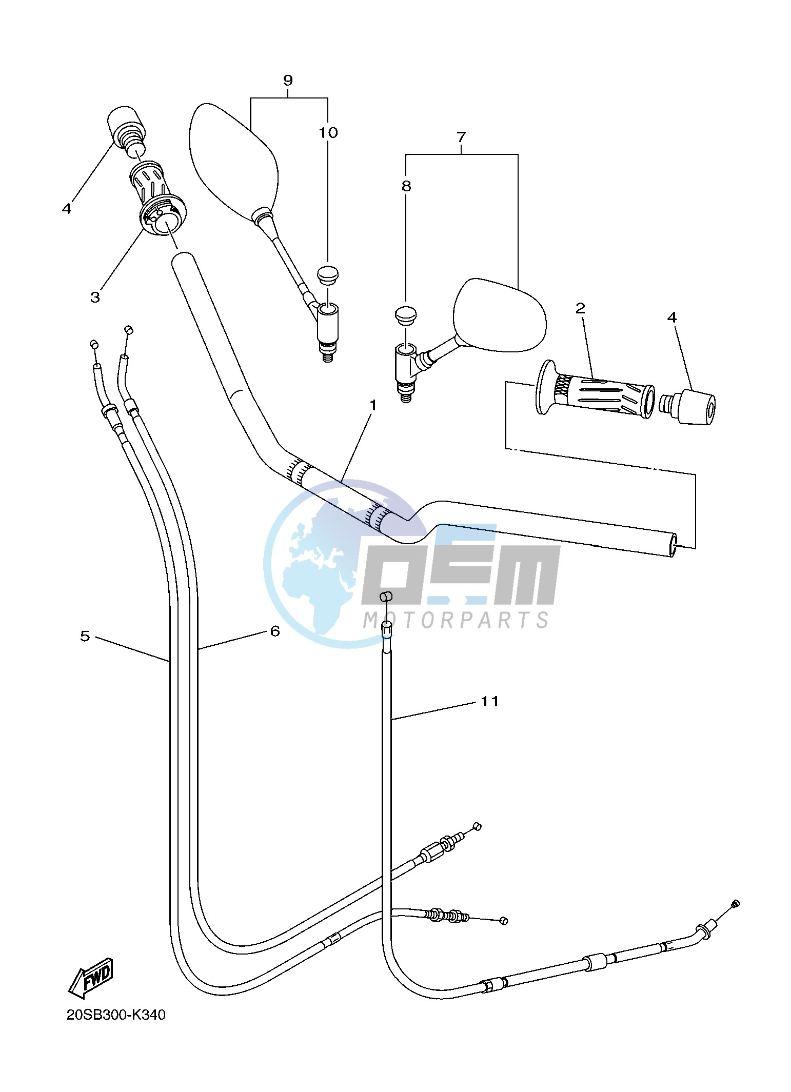 STEERING HANDLE & CABLE