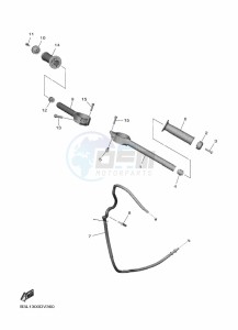 YZF1000 YZF-R1 (B3LG) drawing STEERING HANDLE & CABLE