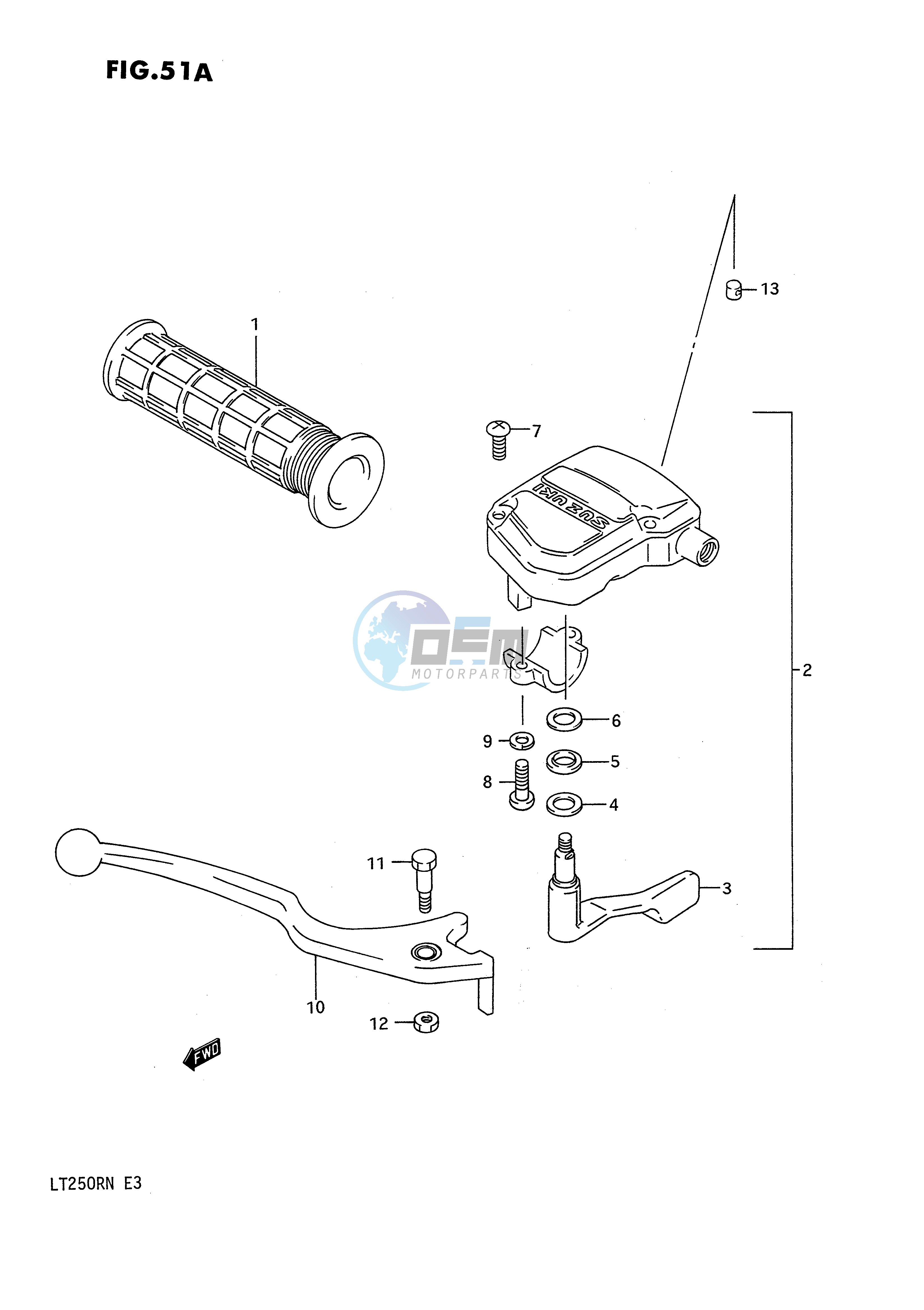 BRAKE LEVER (MODEL M N)