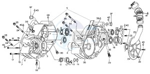 Climber 280 drawing Crankcase - water pump