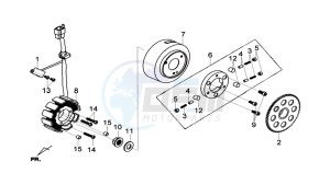 GTS 125I drawing MAGNETO / FLYWHEEL