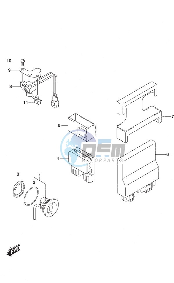 PTT Switch/Engine Control Unit