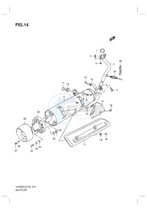 UH200G BURGMAN EU drawing MUFFLER