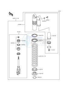 KX 500 E [KX500] (E1-E3) [KX500] drawing SHOCK ABSORBER