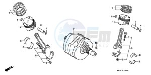 NT700VAA UK - (E / ABS MKH) drawing CRANKSHAFT/PISTON