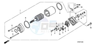 TRX420FEA Europe Direct - (ED / 2ED 4WD) drawing STARTING MOTOR