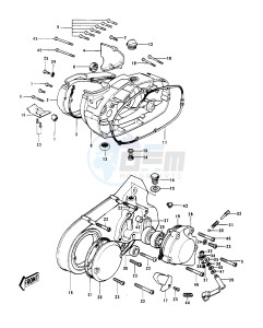 G4 TR (D-E) 100 drawing ENGINE COVERS 1_2 -- 74-75- -