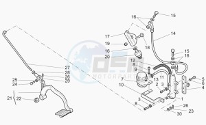 California 1100 Stone - Metal PI Special Sport/Al. PI drawing Rear master cylinder