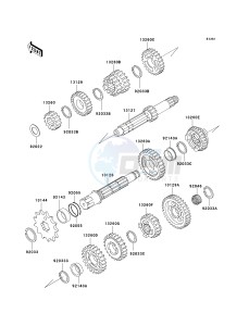 KDX 220 A [KDX220R] (A10-A12) [KDX220R] drawing TRANSMISSION