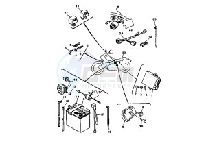 XV S VIRAGO 250 drawing BATTERY MY99