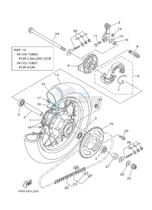 TT-R50E (1P6W 1P6X) drawing REAR WHEEL