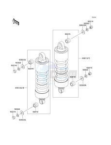 VN 1500 N [VULCAN 1500 CLASSIC FI] (N1-N3) [VULCAN 1500 CLASSIC FI] drawing SUSPENSION_SHOCK ABSORBER