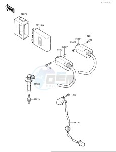 EL 250 B [ELIMINATOR[ (B2-B3) [ELIMINATOR drawing IGNITION SYSTEM