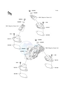 JT 1500 B [ULTRA 250X] (B7F-B8F) B7F drawing ENGINE MOUNT