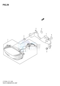 LT-F250 (E17) drawing REAR COMBINATION (LT-F250L1 E24)