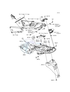 ZZR1400 ABS ZX1400FFF FR GB XX (EU ME A(FRICA) drawing Rear Fender(s)