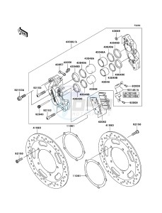 VN2000 VN2000-A2H GB XX (EU ME A(FRICA) drawing Front Brake