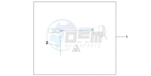 XL700V9 France - (F / CMF SPC) drawing 12V DC SOCKET