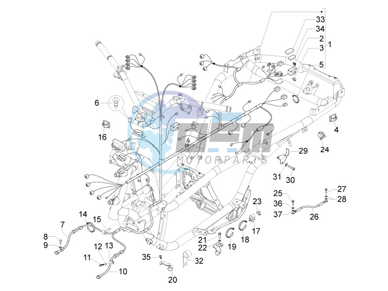 Main cable harness