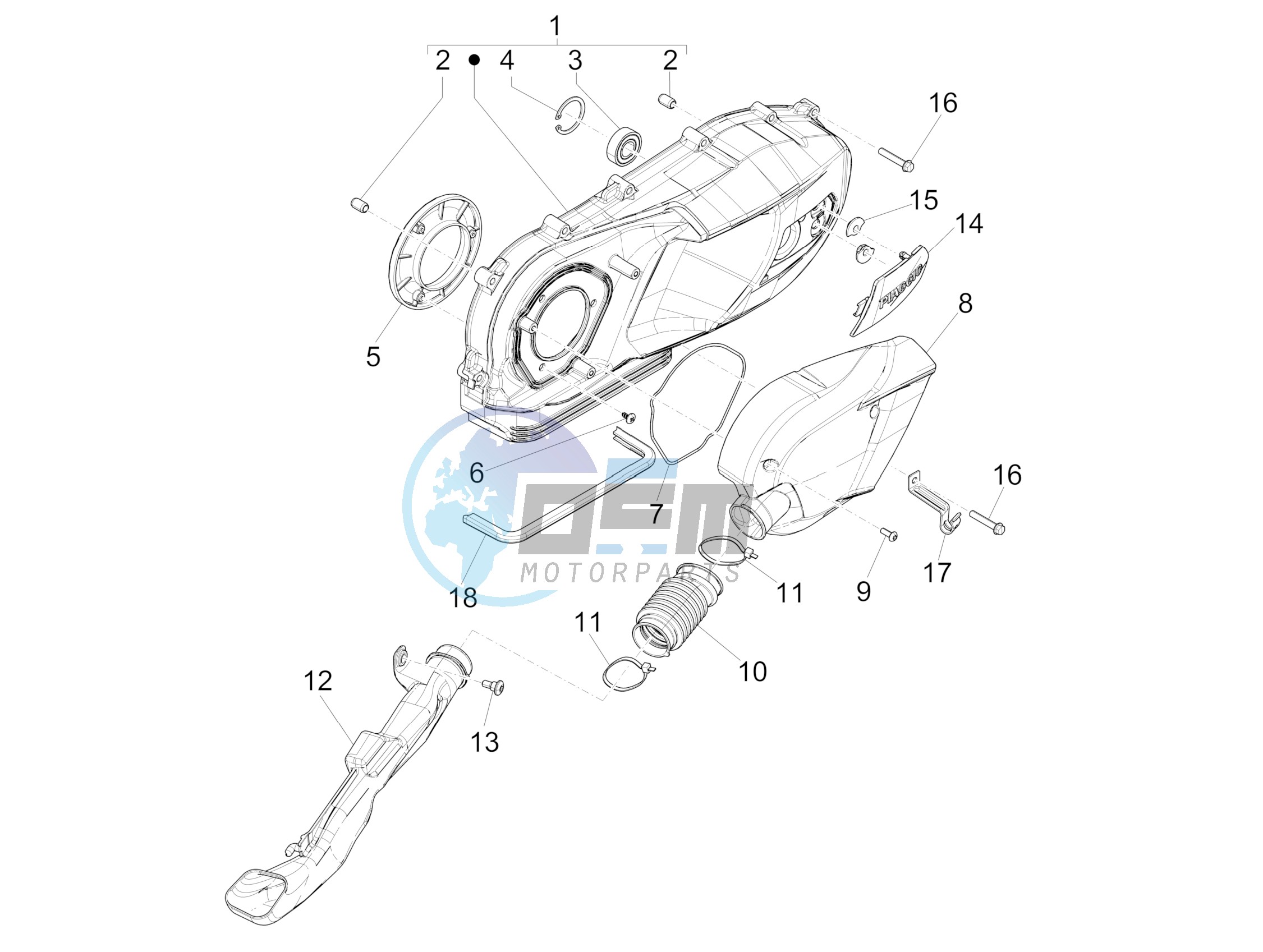 Crankcase cover - Crankcase cooling