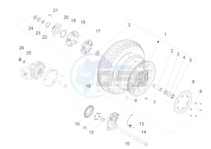 Audace 1400 Carbon 1380 (NAFTA) drawing Rear wheel