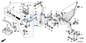 TRX420FE1F TRX420 Europe Direct - (ED) drawing FRONT BRAKE MASTER CYLINDER