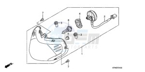 SH300A9 UK - (E / ABS MKH) drawing HEADLIGHT