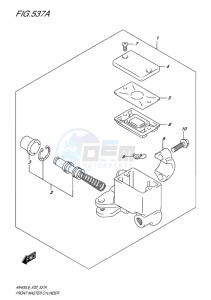 AN400 BURGMAN EU drawing FRONT MASTER CYLINDER