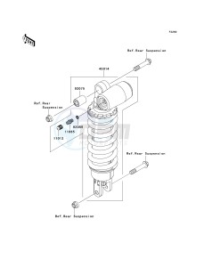 ZX 600 N [ZX-6RR] (N1) N1 drawing SHOCK ABSORBER-- S- -