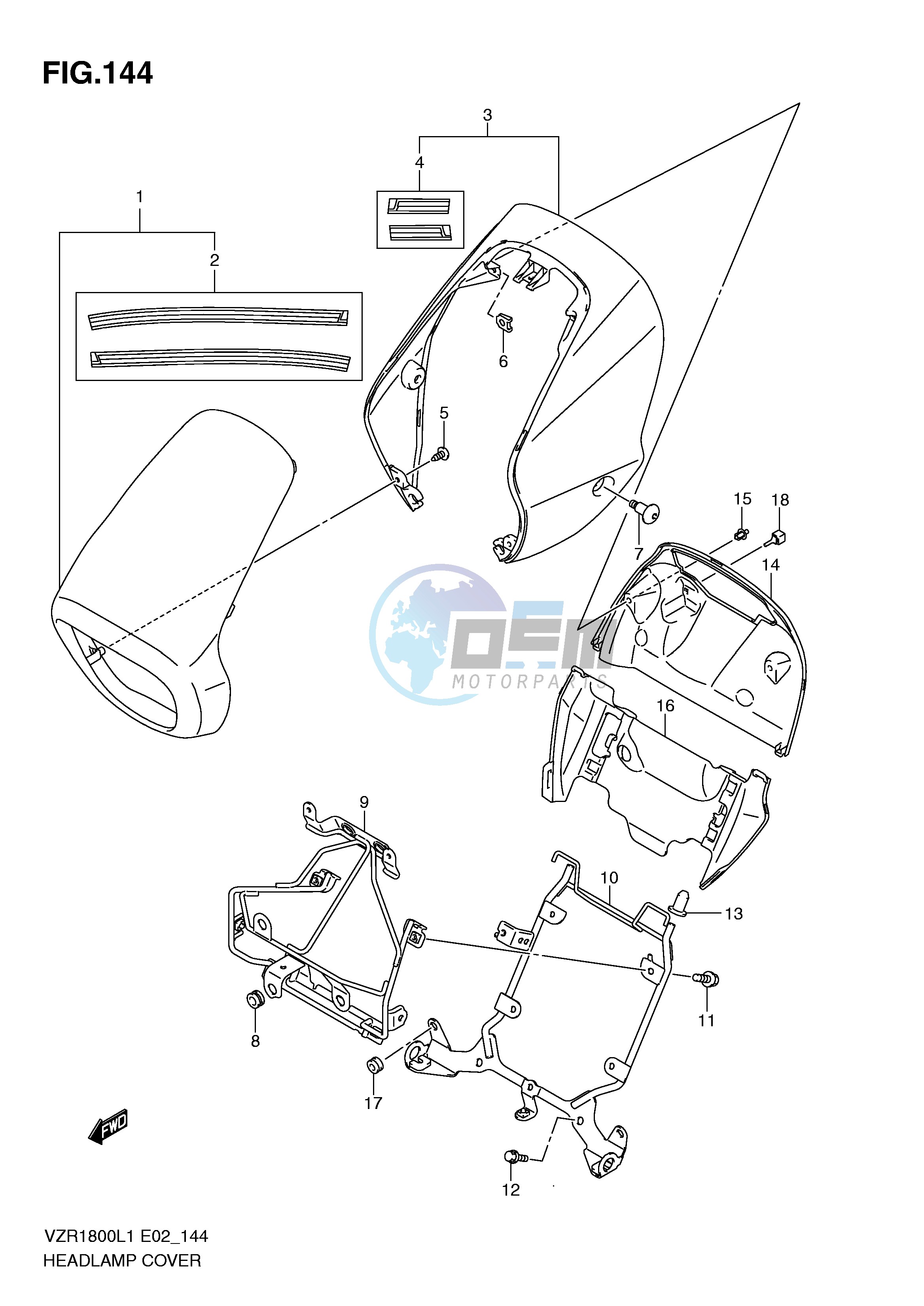 HEADLAMP COVER (VZR1800ZUFL1 E19)