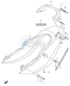 GSF1200 (E2) Bandit drawing SEAT TAIL COVER (GSF1200SK5)