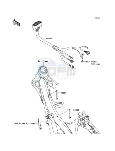 KX250F KX250W9F EU drawing Chassis Electrical Equipment