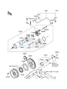 BRUTE FORCE 750 4x4i EPS KVF750GEF EU drawing Starter Motor