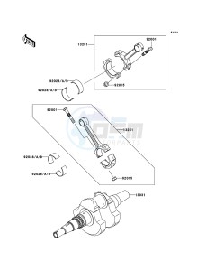 KVF650 4x4 KVF650-D1 EU GB drawing Crankshaft