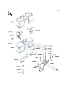 KLX 250 H [KLX250S] (H6F-H7F) H6F drawing METER-- S- -