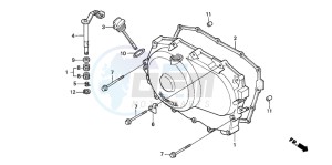 NTV650 drawing RIGHT CRANKCASE COVER