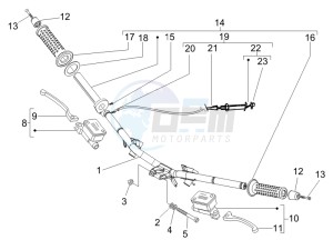 Runner 50 SP Race drawing Handlebars - Master cilinder