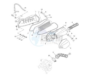 YP R X-MAX 125 drawing INTAKE