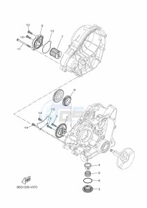 MT125 MTN125-A (BGW2) drawing OIL PUMP