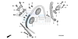 CBF1000SA UK - (E / ABS MKH) drawing CAM CHAIN/TENSIONER