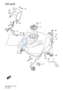 GSX-250 RA drawing FUEL TANK (GW250RAL8 P21)