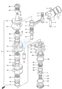 DT 115 drawing Crankshaft (1986 to 1995)