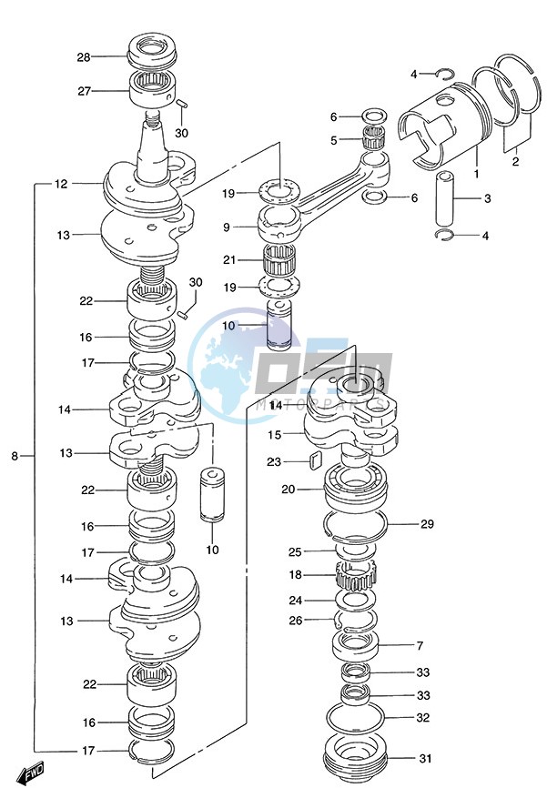 Crankshaft (1986 to 1995)