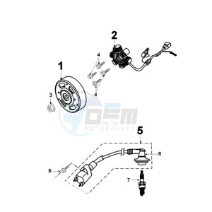 FIGHT LZ SP2 drawing IGNITION PART WITH SENDER LIGHT