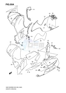 GSX1300R (E3-E28) Hayabusa drawing UNDER COWLING (MODEL K9)