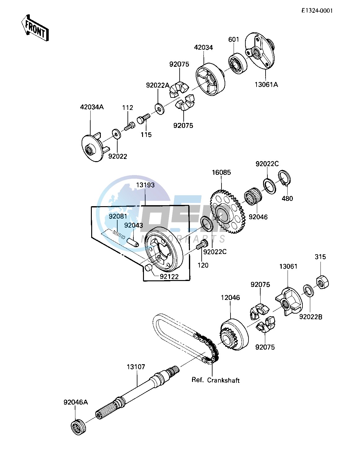 GENERATOR SHAFT_STARTER CLUTCH