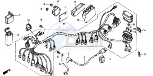 TRX350TE FOURTRAX ES drawing WIRE HARNESS