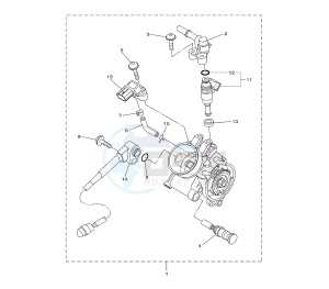 YZ F 450 drawing THROTTLE BODY