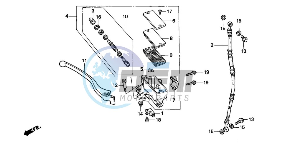 FR. BRAKE MASTER CYLINDER